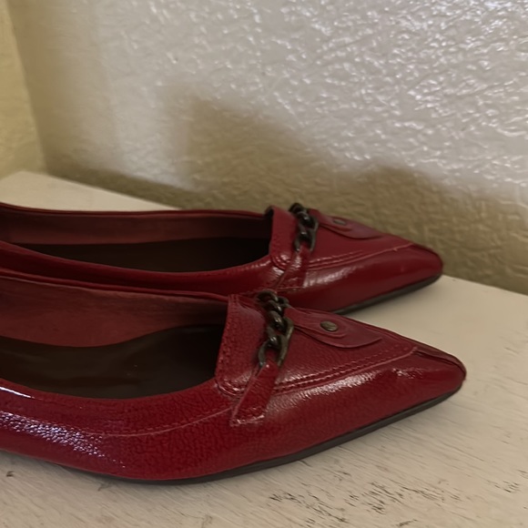 Mariana by golc Red patent pointed flats 7 - Picture 7 of 10
